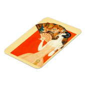 扇風機を持つアールデコレディ マグネット (左側)