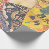 扇風機を持つクリムト ラッピングペーパー (角)