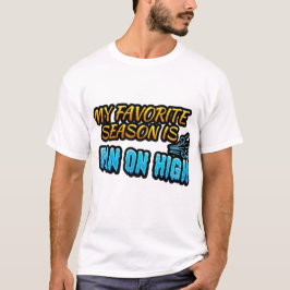 扇風機フルパワーで生きてる私が好き - 面白い Tシャツ