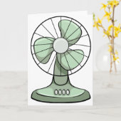 扇風機 カード (黄色い花)