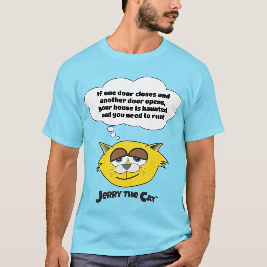 扉が閉じたら...Jerry The Cat Tシャツ (正面)