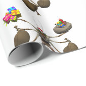 手いっぱい風変わりのクリーパー・サンタクロース ラッピングペーパー (ロールコーナー)