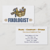 手おもしろい付けユーモアのある医 名刺 (正面/裏面)