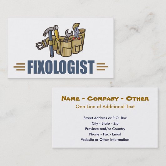 手おもしろい付けユーモアのある医 名刺 (正面/裏面)