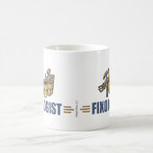 手おもしろい利 コーヒーマグカップ (中央)