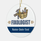 手おもしろい利 セラミックオーナメント (左)