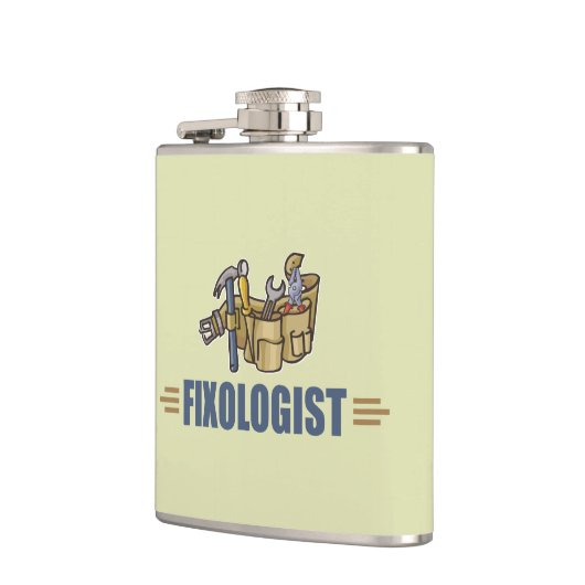 手おもしろい利 フラスク (左)