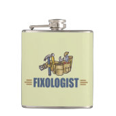 手おもしろい利 フラスク (正面)