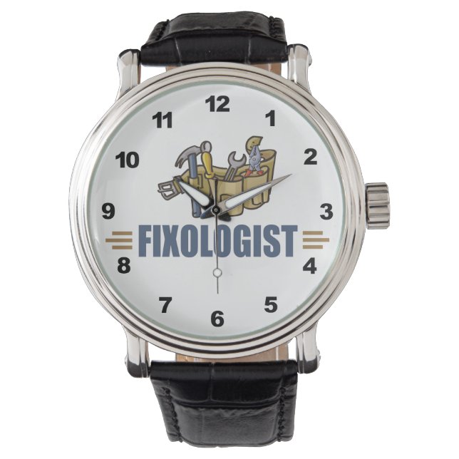 手おもしろい利 腕時計 (正面)