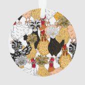 手おもしろい抜き鶏 オーナメント (裏面)