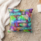 手およびデジタル絵を描シームレスパターン64 クッション (ブランケット)