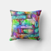 手およびデジタル絵を描シームレスパターン64 クッション (裏面)