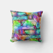 手およびデジタル絵を描シームレスパターン64 クッション (正面)