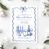 手お洒落でレタ図解入りの、写真付きのーのディ結婚ナー 招待状