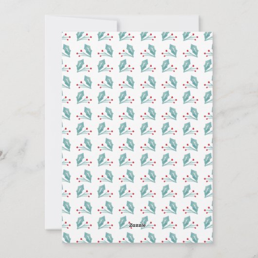 手お洒落で手紙を書いたクリスマス写真 シーズンカード (裏面)