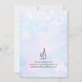 手お洒落ファンキー引き結婚式の日付を保存 招待状 (裏面)