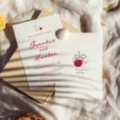 手お洒落予測できな引きさくらんぼスウィート結婚ズ 招待状