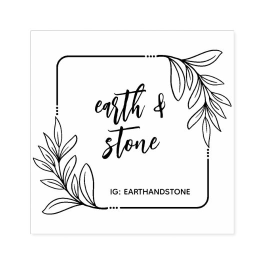 手お洒落作りの緑 ラバースタンプ (インプリント)