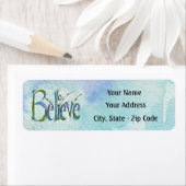 手お洒落信じレタリング ラベル (インサイチュ)