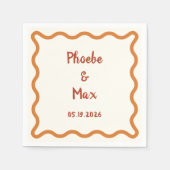 手お洒落動縁ど70結婚s スタンダードカクテルナプキン (正面)