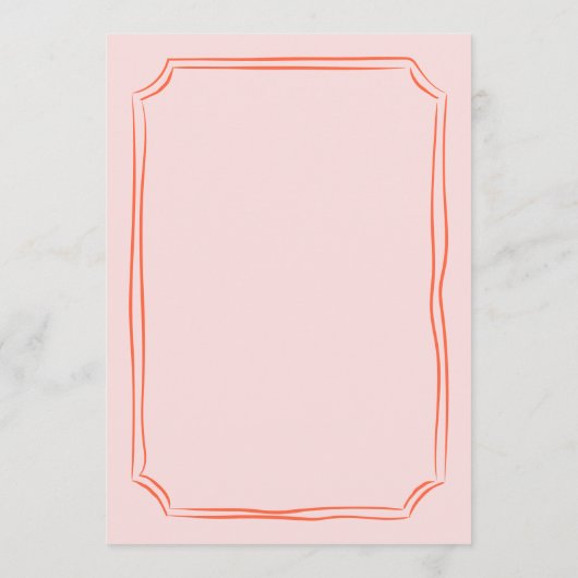 手お洒落引きおもしろいレトロ結婚 メニュー (裏面)