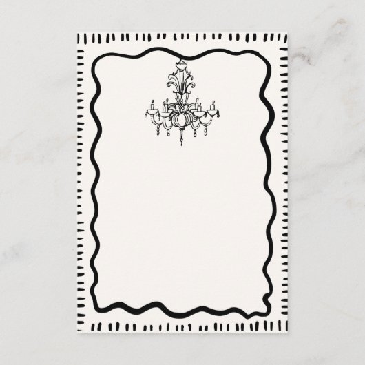 手お洒落引きおもしろい弓の結婚詳細 エンクロージャーカード (裏面)