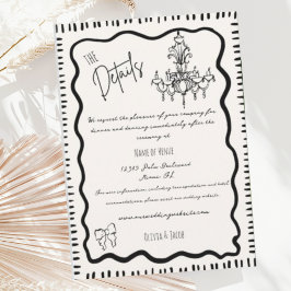 手お洒落引きおもしろい弓の結婚詳細 エンクロージャーカード