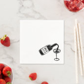 手お洒落引きカスタムのボトル結婚 スタンダードカクテルナプキン (インサイチュ)