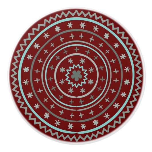 手お洒落引きカラフルデザインセラミック引き セラミックノブ (正面)