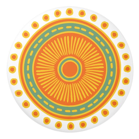 手お洒落引きカラフルデザインセラミック引き セラミックノブ (正面)