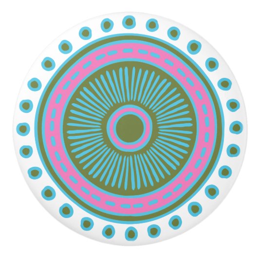 手お洒落引きカラフルデザインセラミック引き セラミックノブ (正面)