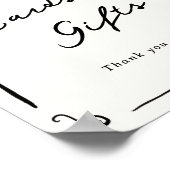 手お洒落引きカード&ギフト ポスター (角)