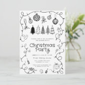 手お洒落引きクリスマスパーティー 招待状 (スタンド正面)