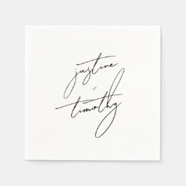 手お洒落引きケーキ結婚のナプキン スタンダードカクテルナプキン