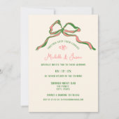 手お洒落引きコンテンポラリーレトロフランスのボウ 招待状 (正面)