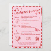 手お洒落引きトランプのポーカーバチェロレッテインビ 招待状 (裏面)