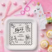 手お洒落引きド予測できなードルハロウィーン ペーパープレート (パーティー)