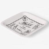 手お洒落引きド予測できなードルハロウィーン ペーパープレート (傾斜あり)