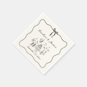 手お洒落引きナ結婚プキン スタンダードカクテルナプキン (角)