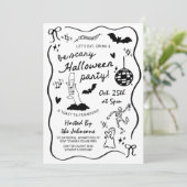 手お洒落引きハローウィンパーティ 招待状 (スタンド正面)