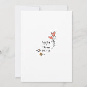 手お洒落引きファンキーブライダルシャワー 招待状 (裏面)