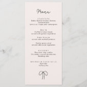 手お洒落引きリボン メニュー (正面)