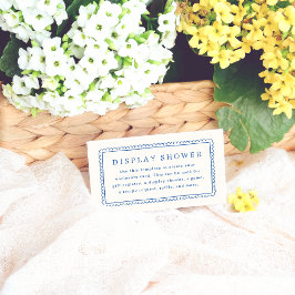 手お洒落引きレトロ枠ブライダルシャワー エンクロージャーカード