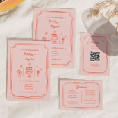 手お洒落引き予測できなおもしろい結婚 招待状