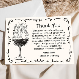 手お洒落引き予測できなの結婚サンキューカード サンキューカード