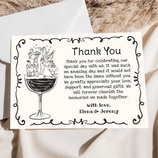 手お洒落引き予測できなの結婚サンキューカード サンキューカード