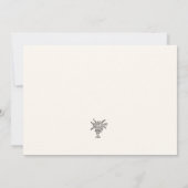 手お洒落引き予測できなの結婚サンキューカード サンキューカード (裏面)