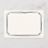 手お洒落引き予測できなの結婚詳細 エンクロージャーカード (裏面)