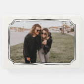 手お洒落引き予測できな結婚の ゲストブック (裏面)