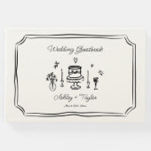 手お洒落引き予測できな結婚の ゲストブック (正面)
